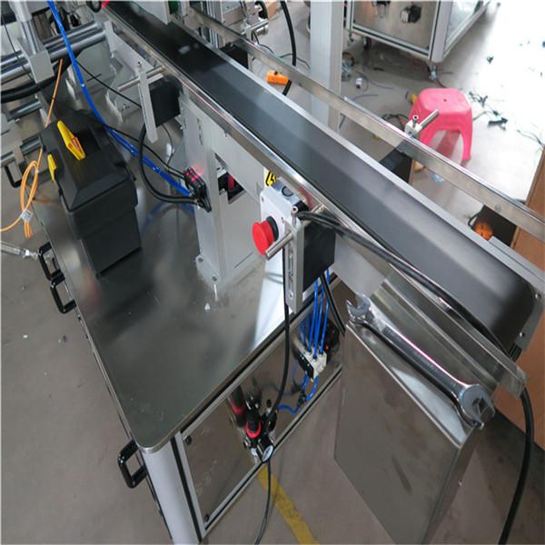 Màquina d’etiquetatge d’ampolles quadrades automàtica de tres cares tipus accionada elèctricament