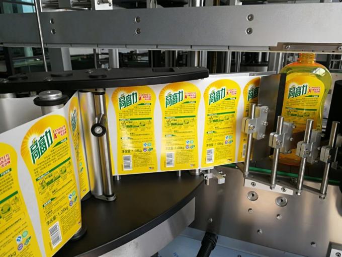 Aplicador d'etiquetes d'ampolla quadrada amb una cara amb sistema d'etiquetatge Wrap Around