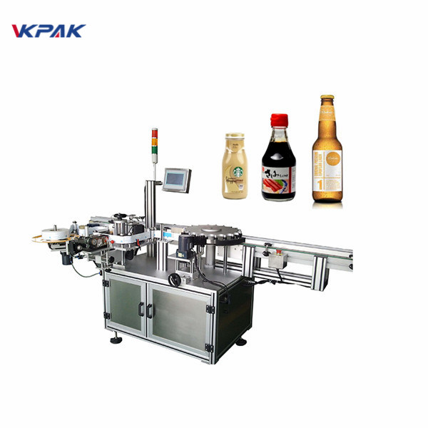 Sistema d’etiquetatge envoltant orientat per a ampolla rodona